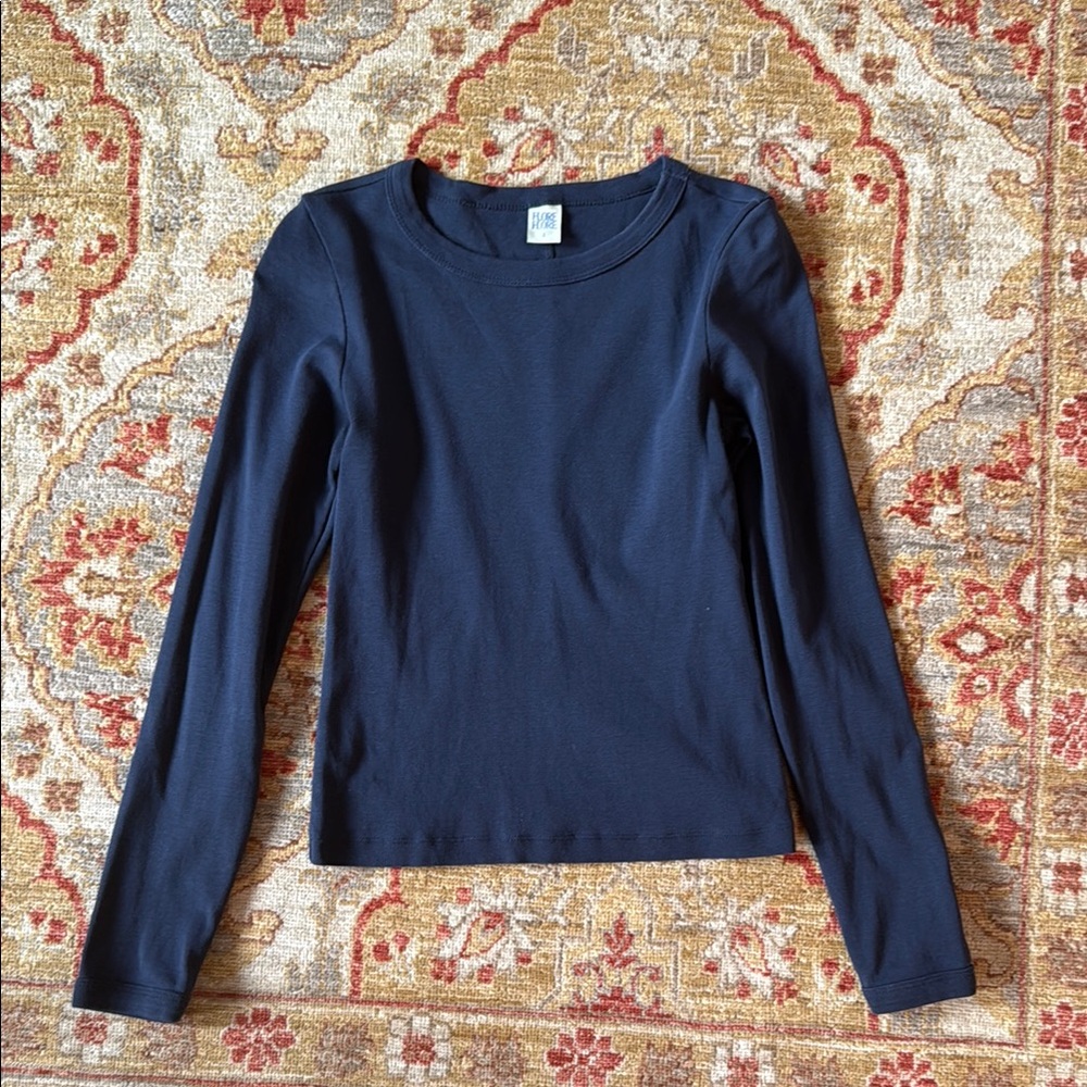 Flore Flore Navy Max Long Sleeve Top
